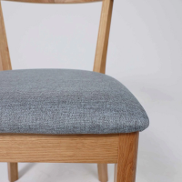 Стул БАРИ, серая рогожка/светлый дуб купить в Минске